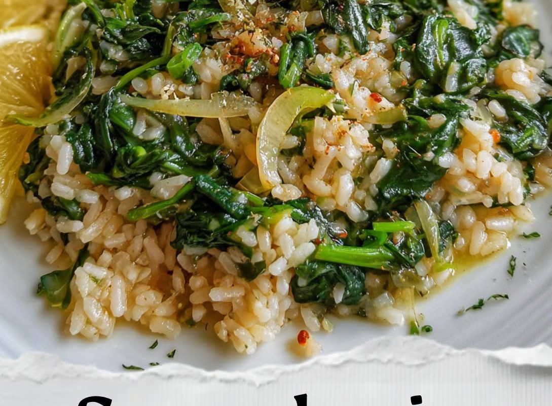 Spanakorizo (Greek Spinach and Rice)