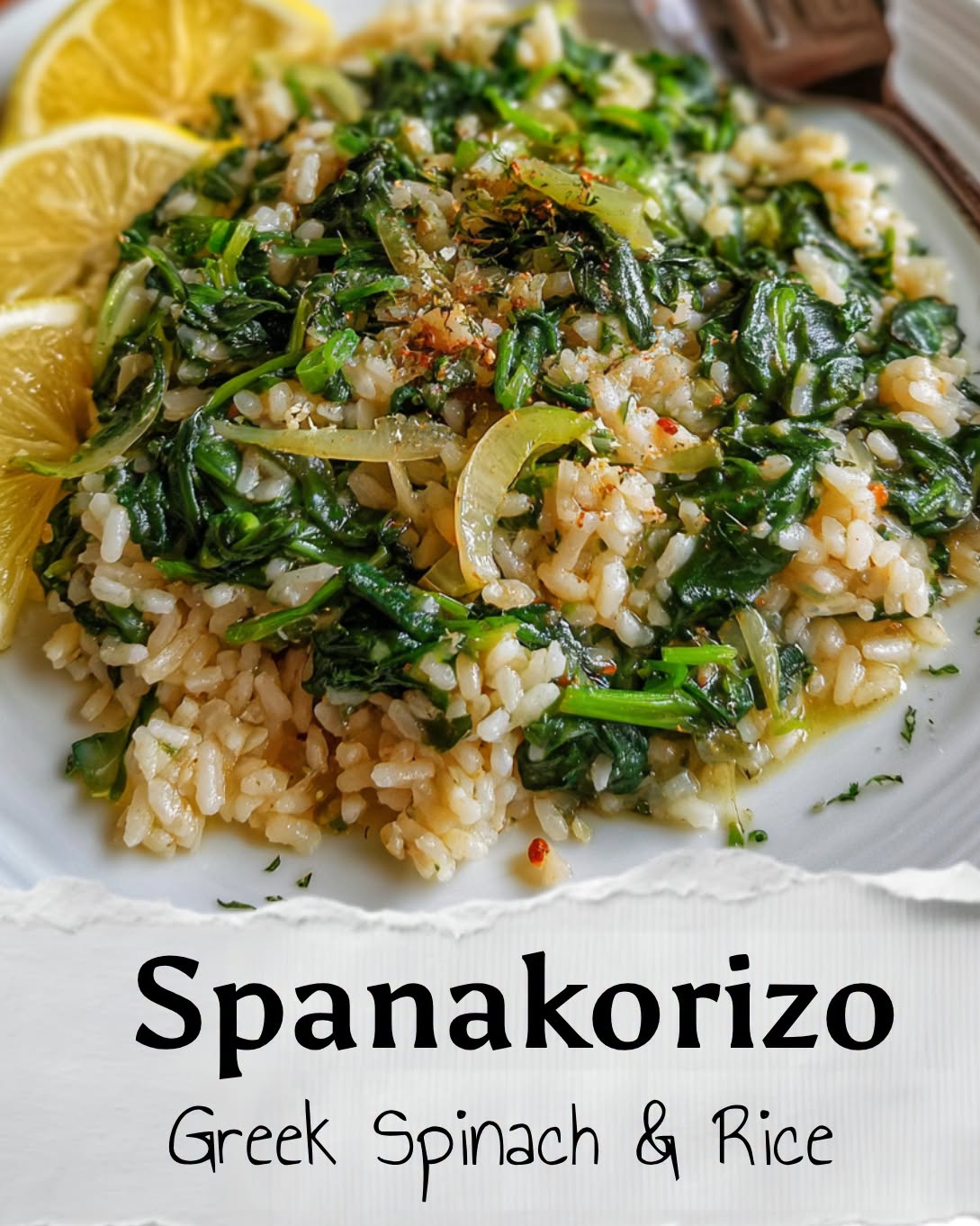 Spanakorizo (Greek Spinach and Rice)