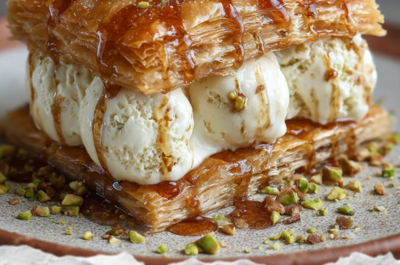 Baklava Ice Cream Sandwiches