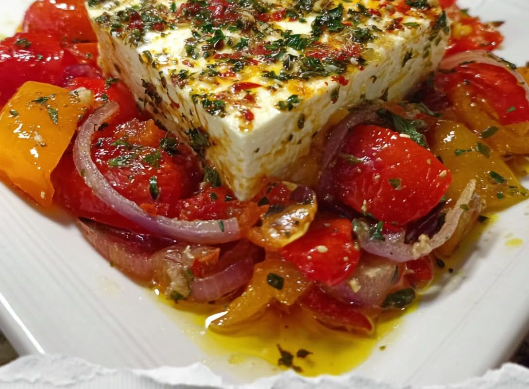 Feta Psiti (Greek Oven-Baked Feta)