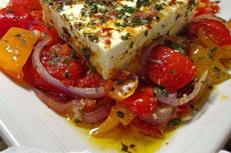 Feta Psiti (Greek Oven-Baked Feta)
