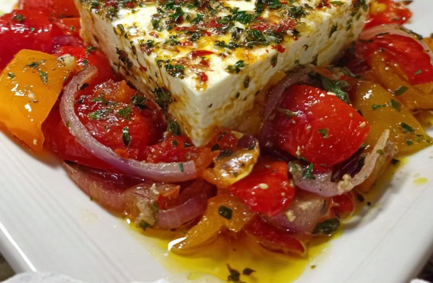 Feta Psiti (Greek Oven-Baked Feta)
