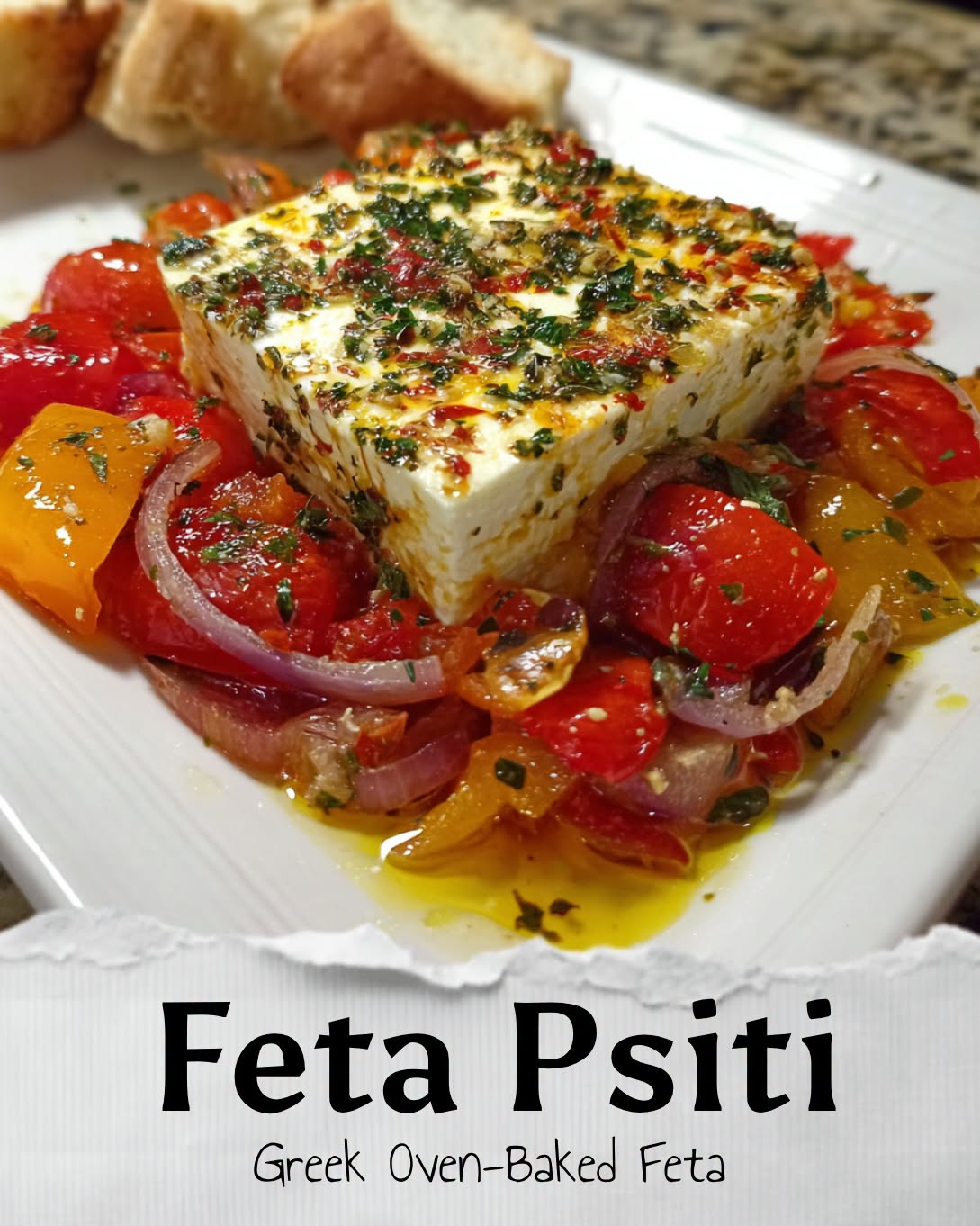 Feta Psiti (Greek Oven-Baked Feta)