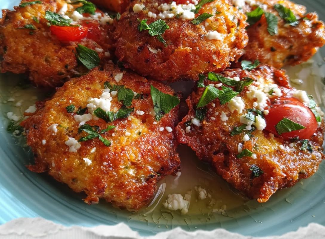 Tomatokeftedes (Traditional Greek Tomato Fritters)