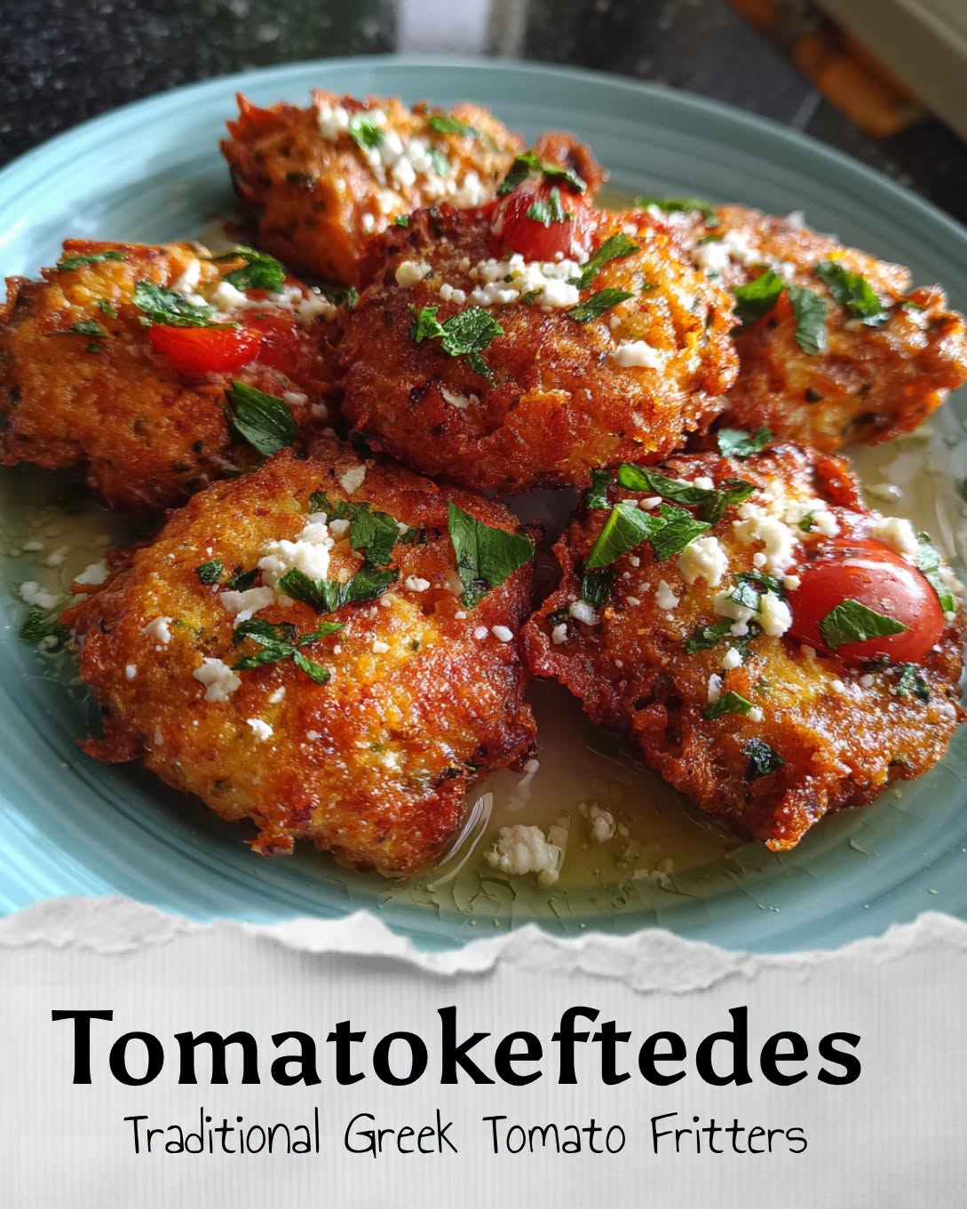 Tomatokeftedes (Traditional Greek Tomato Fritters)