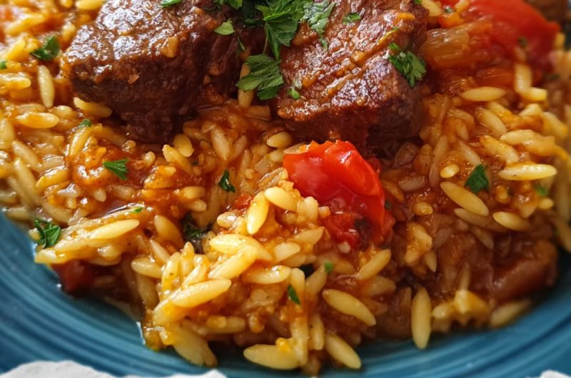 Greek Youvetsi (Beef & Orzo Casserole)