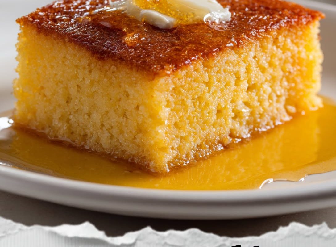 Samali (Greek Semolina Syrup Cake with Yogurt & Mastic)